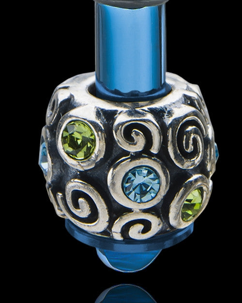 Blue Stainless Millenium Cremation Pendant with Trusting Charm
