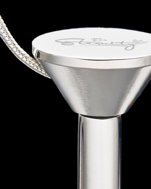 Stainless Steel Millenium Cremation Pendant with Graceful Charm