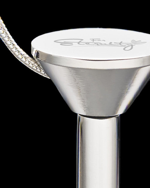 Stainless Steel Millenium Cremation Pendant with Sparkle Charm