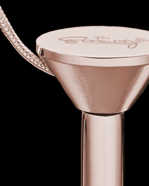 Millenium in Rose Jewelry Urn with Fetch Me Bone Charm
