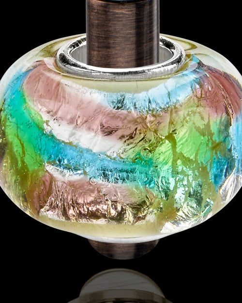 Antique Copper Stainless Millenium Urn Pendant Flowing Waters Charm