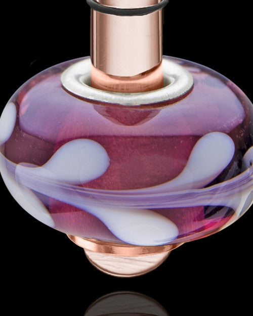 Rose Gold Stainless Millenium Cremation Pendant with Charmed Charm