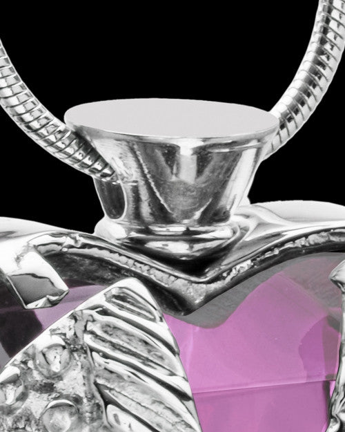Stainless Steel Purple Fond Emotions Jewelry Keepsake