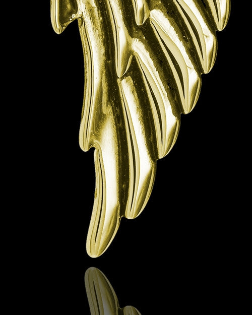 Gold Plated Flowered Wing Keepsake Jewelry