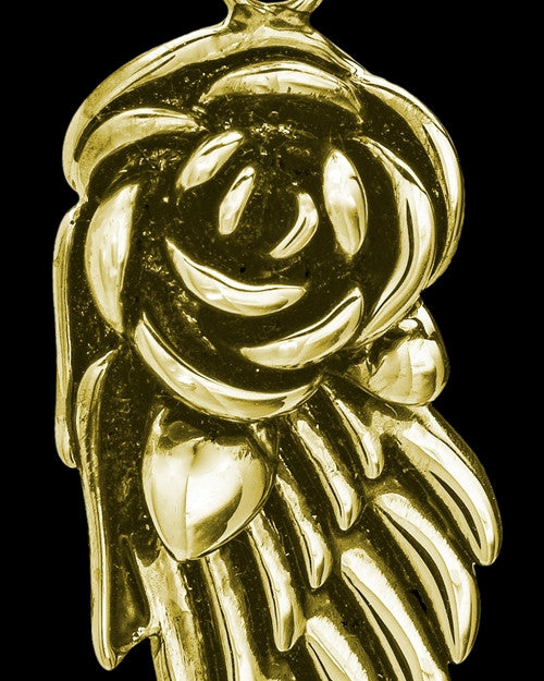 Gold Plated Flowered Wing Keepsake Jewelry