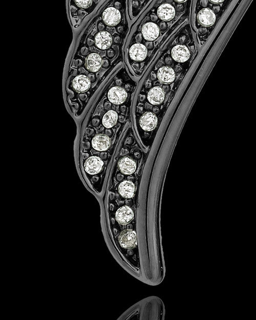 Black Plated Wings of Grace Keepsake Jewelry
