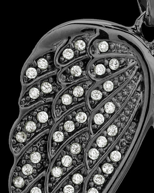 Black Plated Wings of Grace Keepsake Jewelry