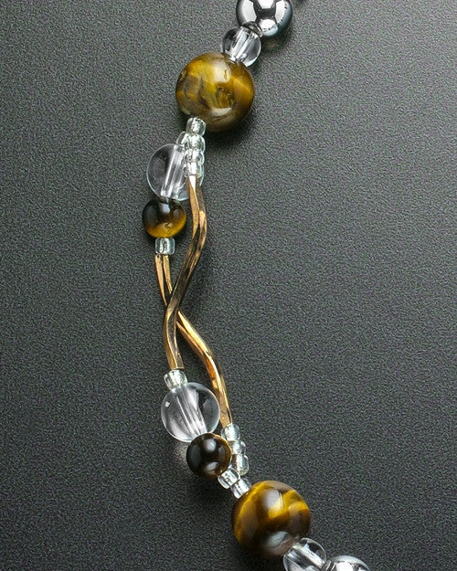 Maisie Necklace Beaded and Engraved