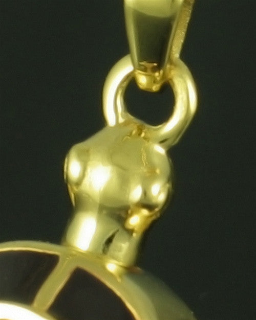 Funeral Jewelry Gold Plated Tawny Turtle Keepsake