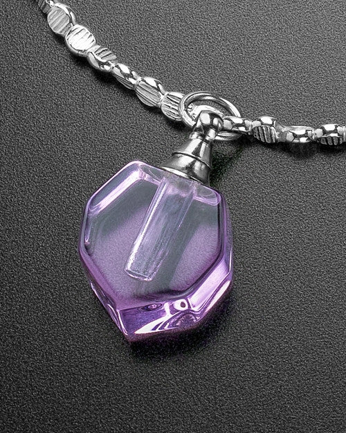 Luxury Lavender Petite Teardrop Sterling Cremation Bracelet