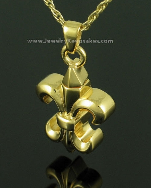 Cremation Necklace Gold Plated Knight Keepsake