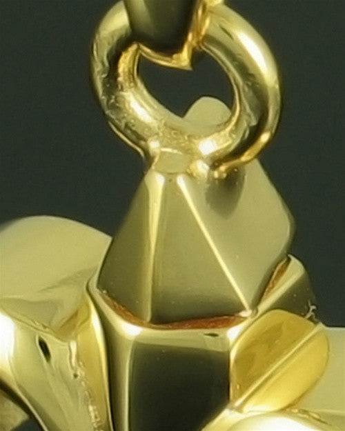 Cremation Necklace Gold Plated Knight Keepsake