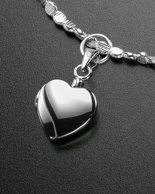 Luxury Gentle Heart Sterling Cremation Bracelet