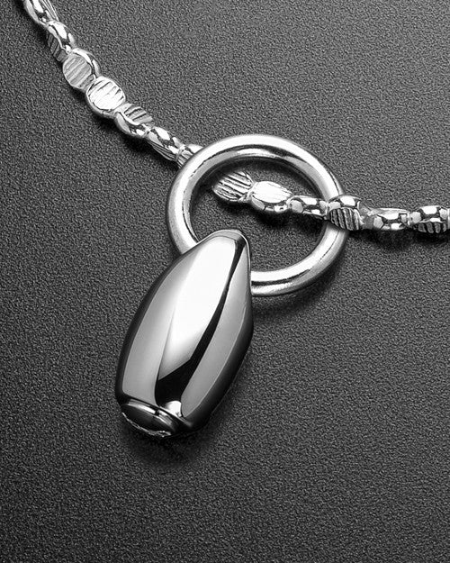 Luxury Natural Tear Sterling Cremation Bracelet