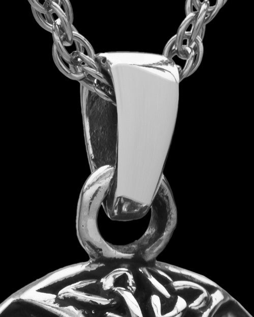 Cremains Pendant Sterling Silver Irish Round Keepsake