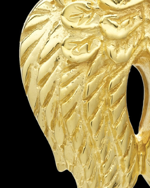 Urn Pendant 14k Gold Angel Wings Keepsake