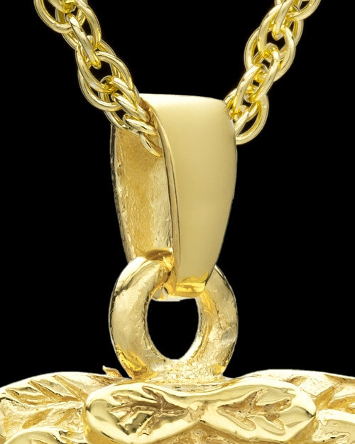 Urn Pendant 14k Gold Angel Wings Keepsake