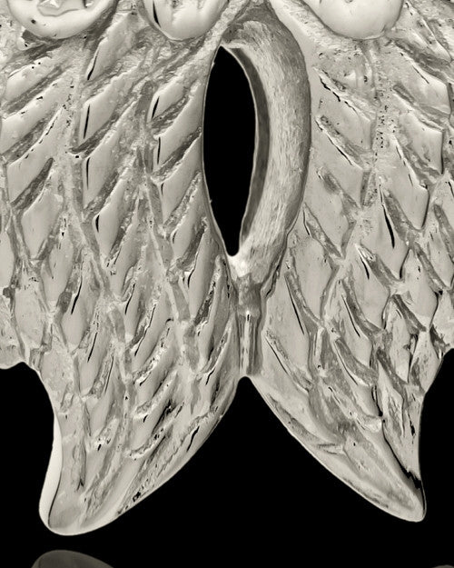 Urn Pendant 14k White Gold Angel Wings Keepsake