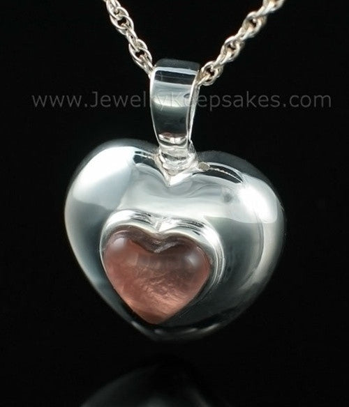 Keepsake Pendant Sterling Silver February Heart