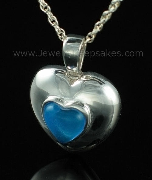 Keepsake Pendant Sterling Silver September Heart