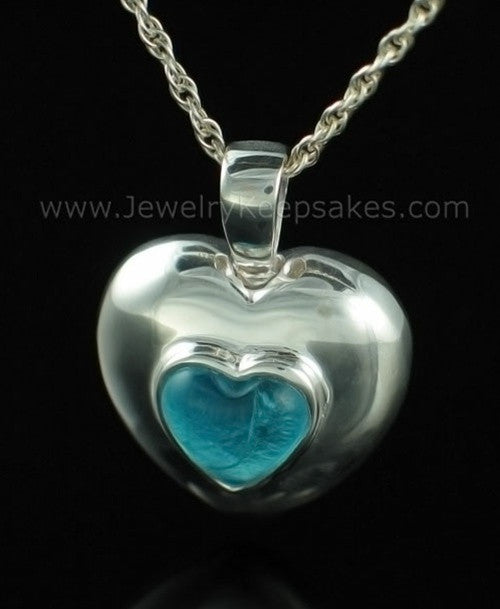 Keepsake Pendant Sterling Silver December Heart
