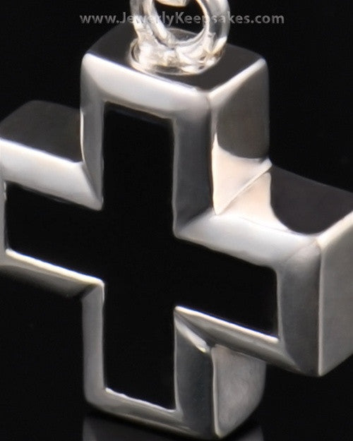 Cremation Necklace Jewelry Sterling Silver Mystic Cross Keepsake