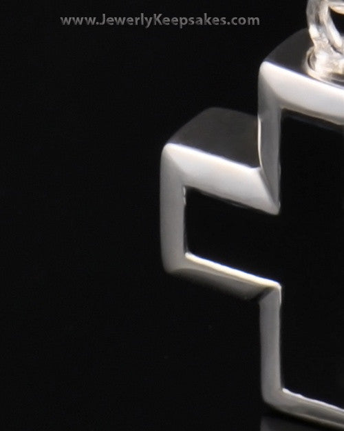 Cremation Necklace Jewelry Sterling Silver Mystic Cross Keepsake