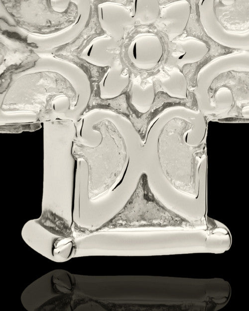 Cremation Locket 14K White Gold Companion Elegant Cross Keepsake