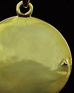 Remembrance Jewelry 14K Gold Etched Sphere Keepsake