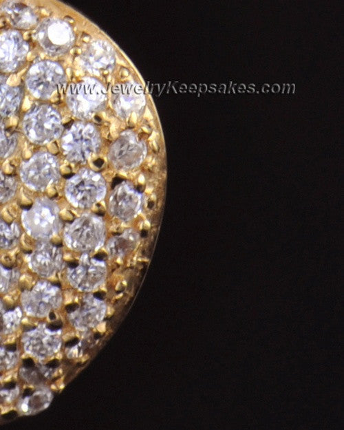 Memorial Locket 14K Gold Blaze Heart