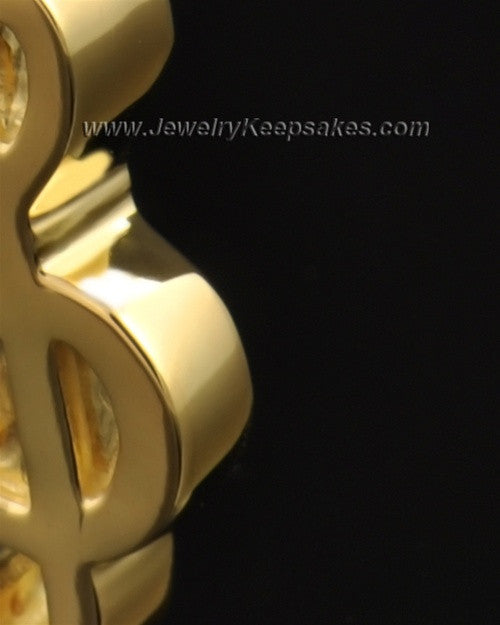 Jewelry Urn Gold Vermeil Music Note Keepsake