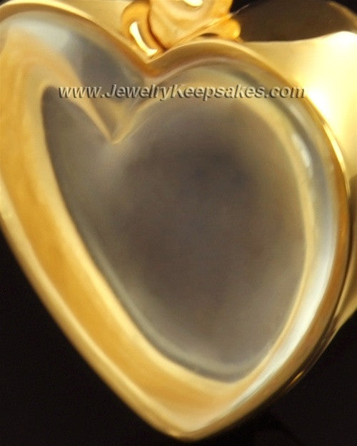 Keepsake Pendant 14k Gold Trim Heart