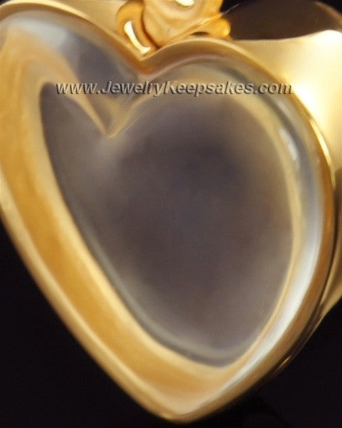 Keepsake Pendant Gold Vermeil Trim Heart