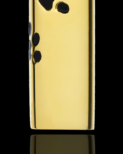 Pet Ash Pendant 14K Gold Paw Cylinder Keepsake