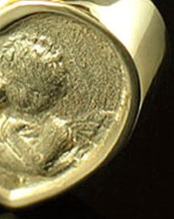 Memorial Pendant Solid 14K Gold True Love Keepsake