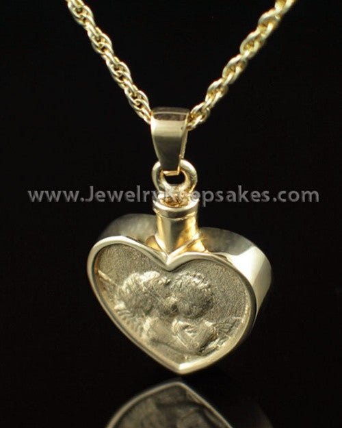 Memorial Pendant Gold Vermeil True Love Keepsake