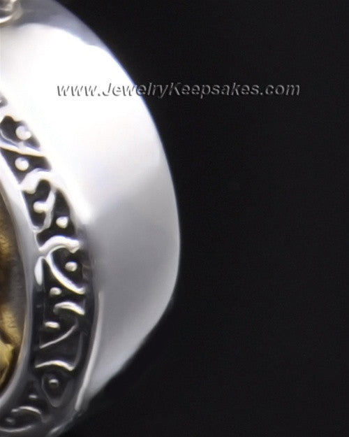 Cremation Charm Sterling Silver Belief Keepsake