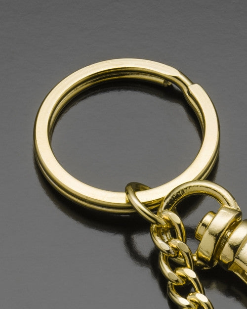 Remembrance Jewelry My 357 Magnum Bullet Urn Keychain-Gold Plated