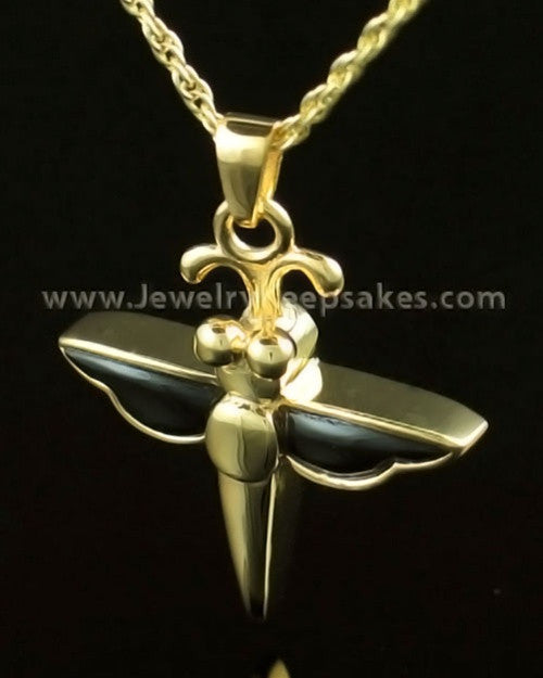 Jewelry Urn 14K Gold Night Dragon Keepsake