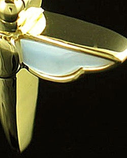 Cremation Necklace 14K Gold Dewy Dragon Keepsake