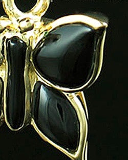 Memorial Necklace 14K Gold Night Butterfly Keepsake