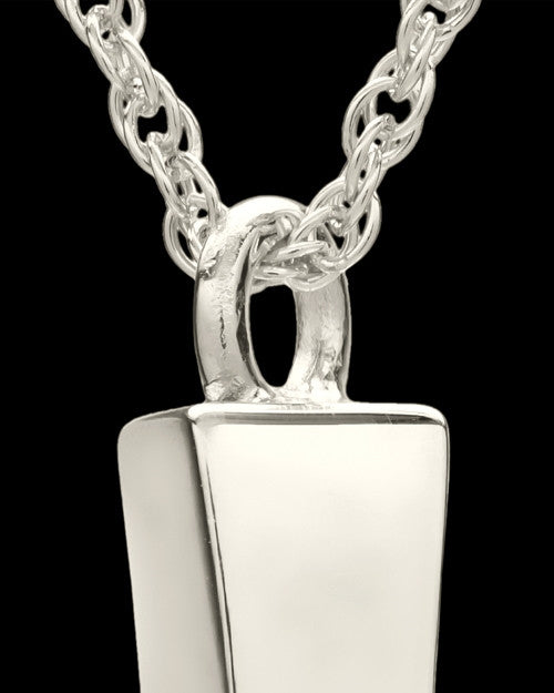 Memorial Locket 14K White Gold Parchment Cross Keepsake