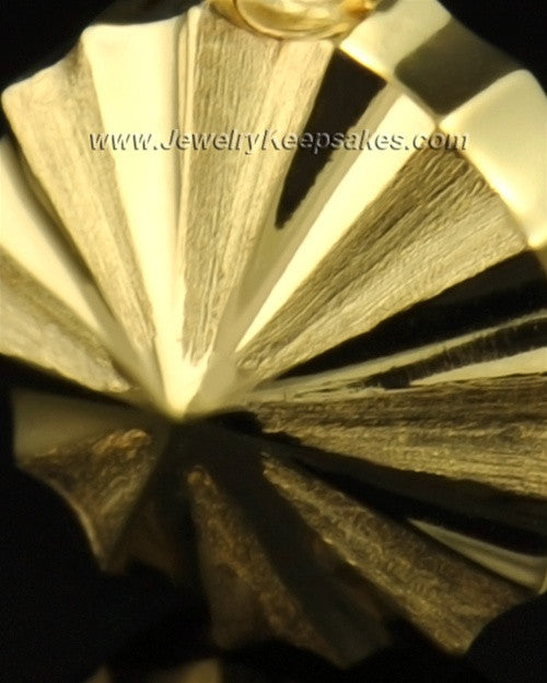 Memorial Urn Jewelry 14K Gold Pinwheel