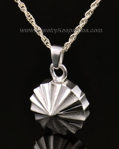 Memorial Urn Jewelry 14K White Gold Pinwheel