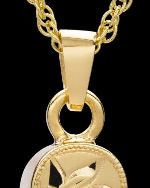 Locket Jewelry 14K Gold Plated Majesty Cylinder Keepsake