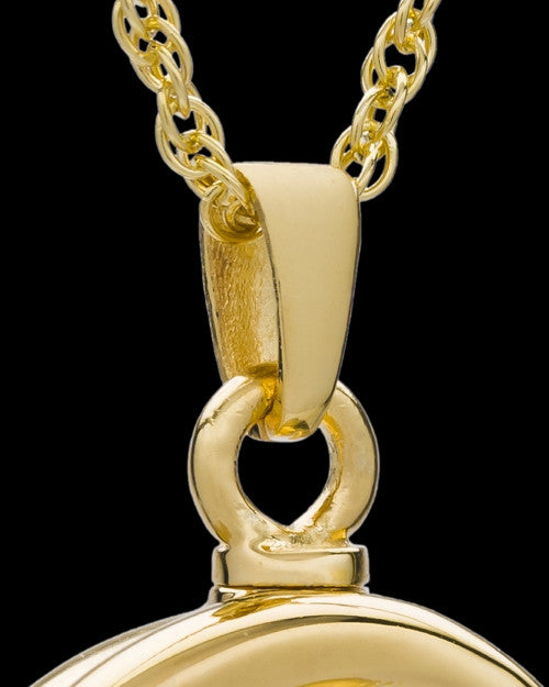 Urn Pendant Gold Plated Ringed Eternity
