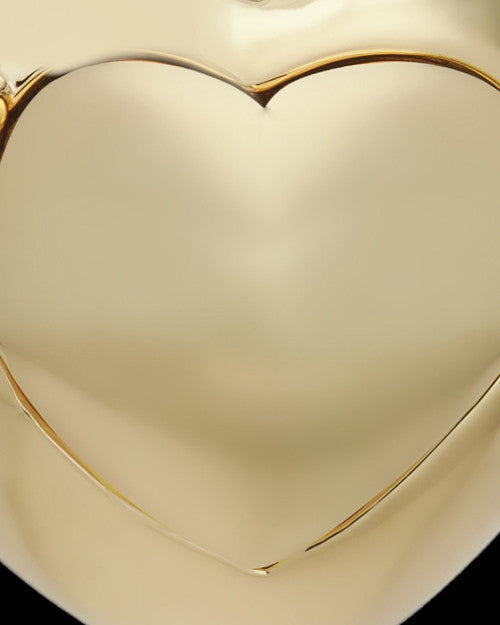Cremation Urn Jewelry 14K Gold Plated Purity Heart Keepsake
