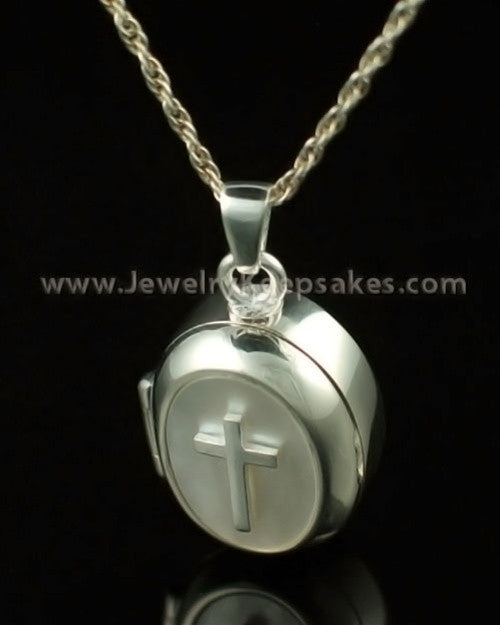 Cremation Keepsake 14K White Gold Sanctity