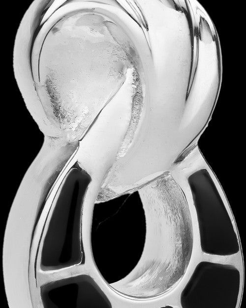 2 Person Sterling Silver Traditional Companion Infinity Ash Necklace