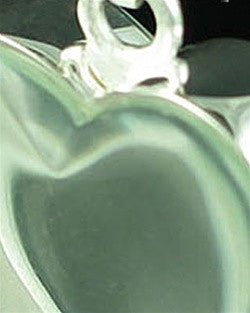 Cremation Locket Sterling Silver Starry Heart